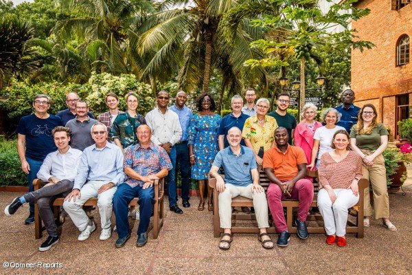 Participantes en el viaje de estudios de 2020 en Ghana